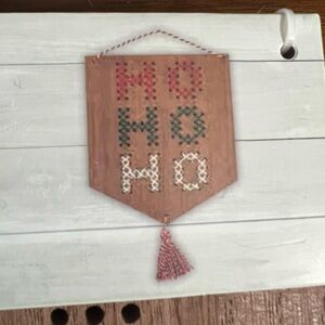 🎅🏻🧑‍🎄 Wood Hanging Kit. Craft Wood Stitch Kit. NWT